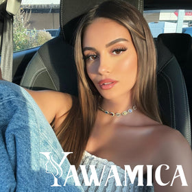 Yawamica eye side profile wearing clusters delivering lifted wide-eyed effect
