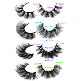 Yawamica layout of the four cat-eye styles displaying mix options