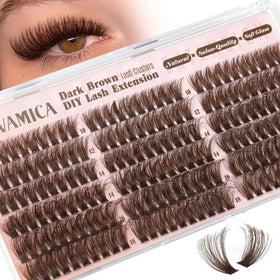 Yawamica front packaging showing brown lash clusters and product details for easy selection