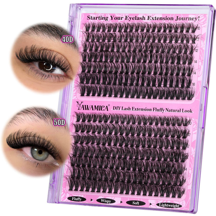 Yawamica front packaging showing full 280pcs cluster pack and benefits