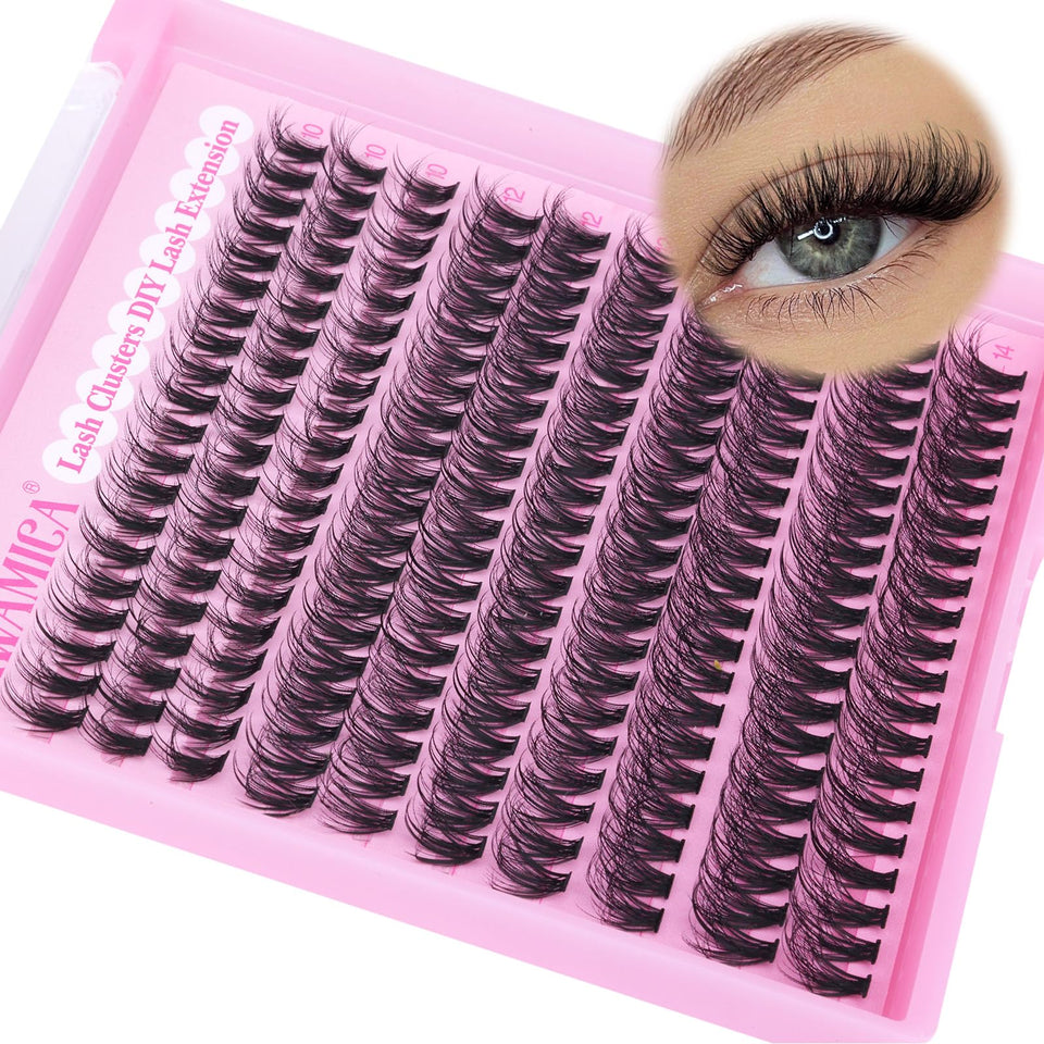 Yawamica front packaging showing 200pcs fluffy clusters and clear product benefit