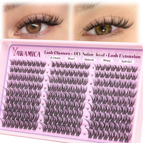 Yawamica front packaging showing 216-piece cluster set and easy DIY benefit