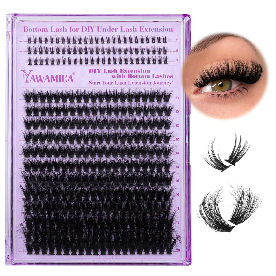 Yawamica front product packaging showing 315-piece cluster set for versatile looks