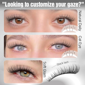 Yawamica applying cluster lashes demonstrating quick three‑minute routine