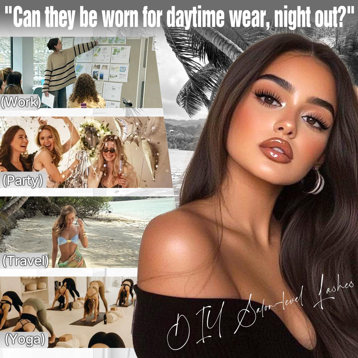 Yawamica worn for a natural daytime look providing subtle lift