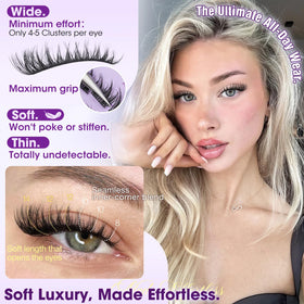 Yawamica on model for natural daytime look and subtle eye lift