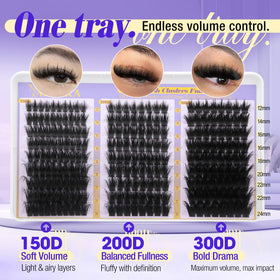 Yawamica display of 12–25mm lengths illustrating customizable length options