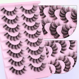 Yawamica lash next to ruler showing 10mm to 15mm graduated length