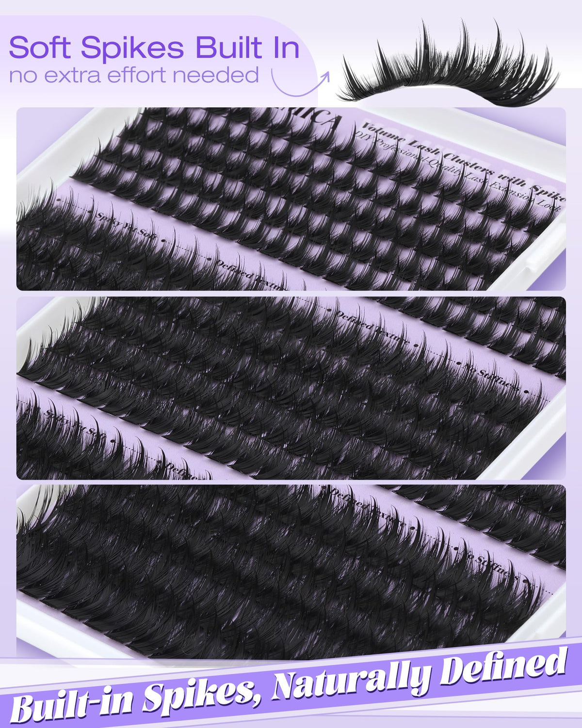 Yawamica spread of 12–20mm clusters highlighting customizable length options