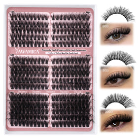 Yawamica lifestyle image of applying clusters for a polished glam finish