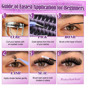 Yawamica lifestyle shot of model wearing lashes showcasing balanced volume