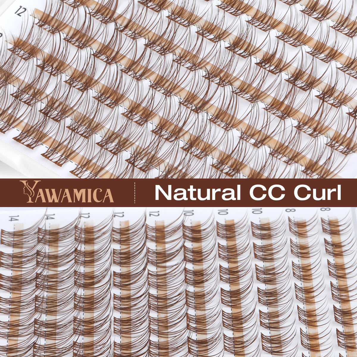Yawamica size comparison 8mm to 14mm illustrating styling options