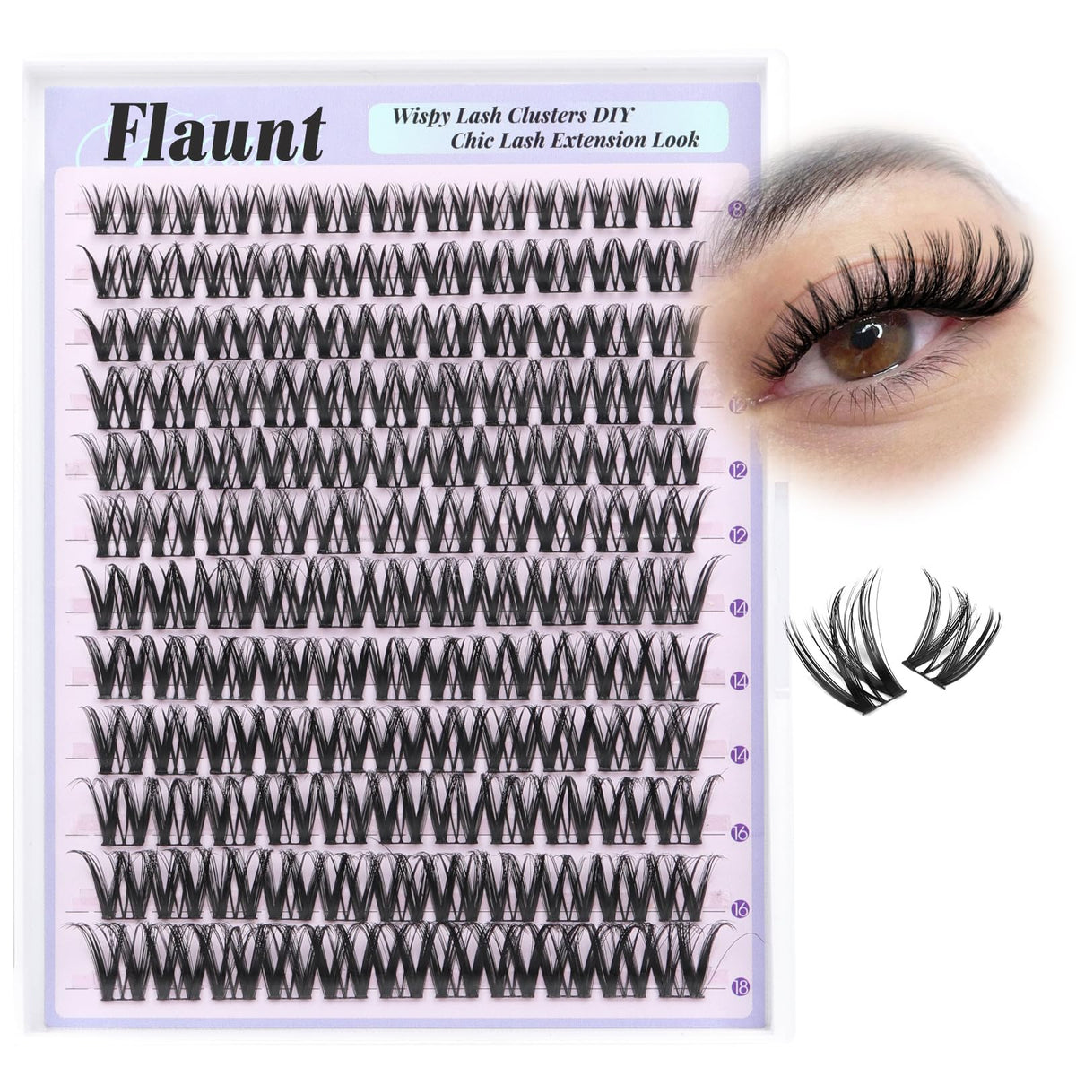 Yawamica fiber texture detail showing lightweight waterproof lash construction