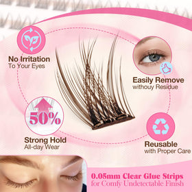 Yawamica lash fiber texture close-up showing soft lightweight fibers for comfort