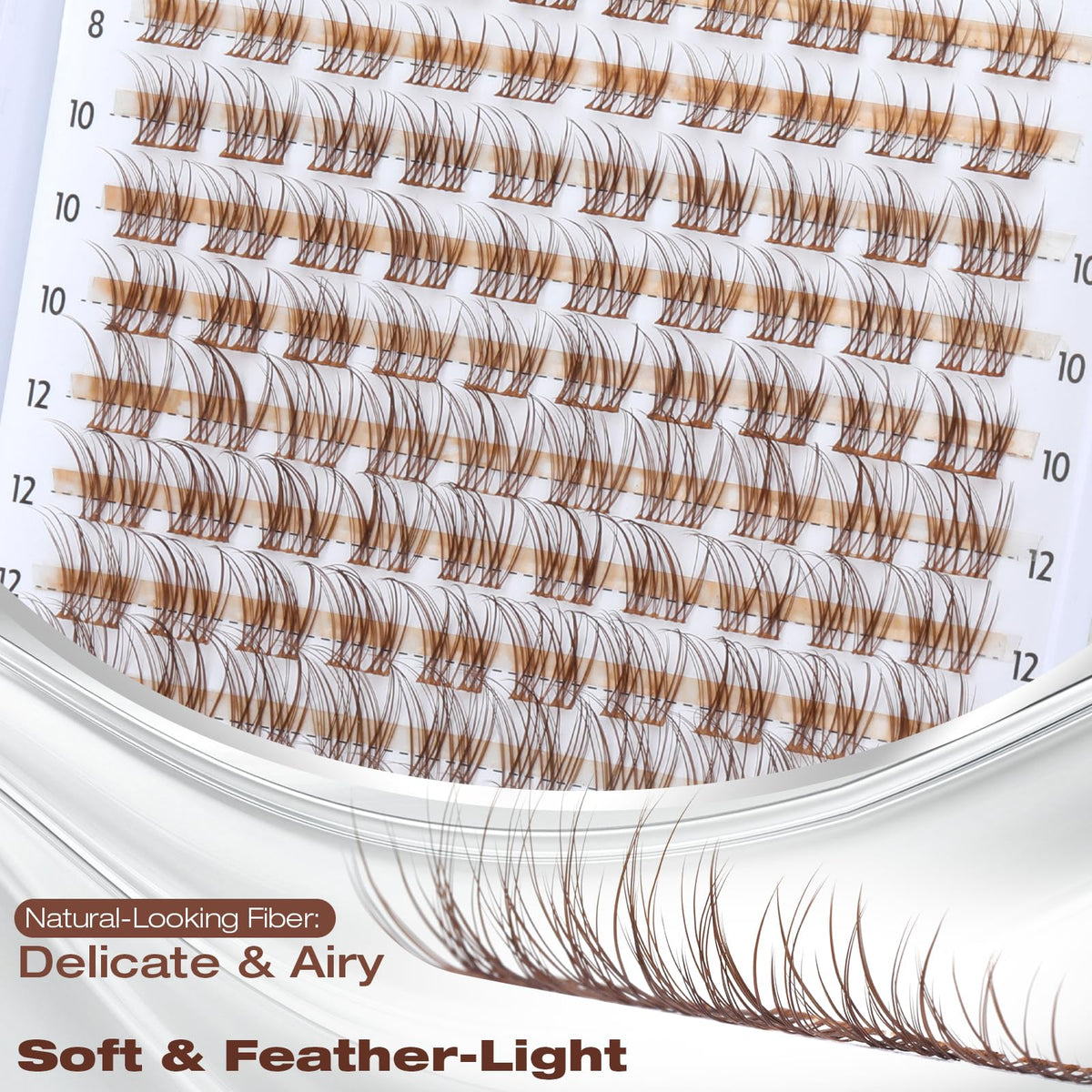 Yawamica worn on eyes close-up showing natural blended finish