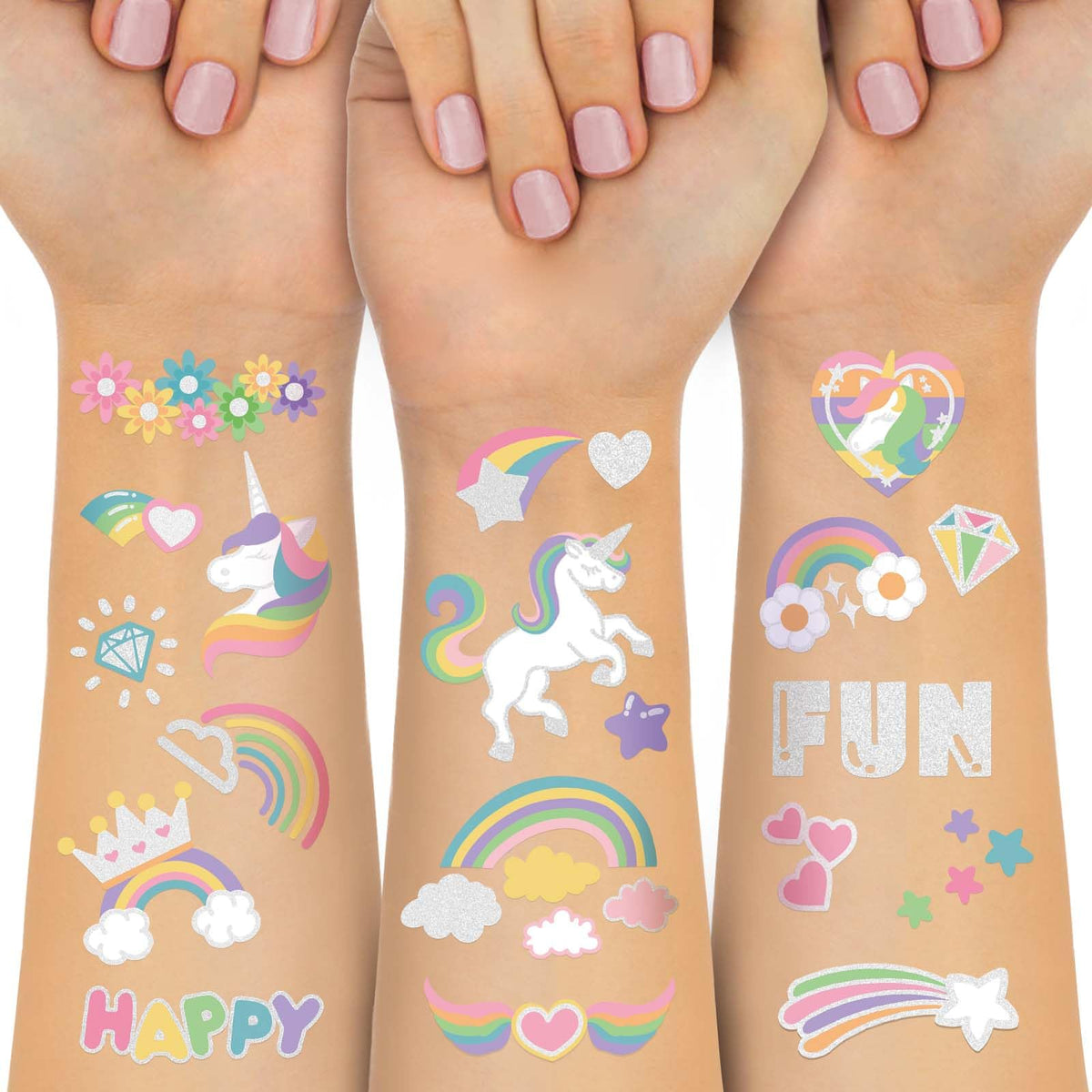 Yazhiji front packaging showing colorful party tattoo set and benefits