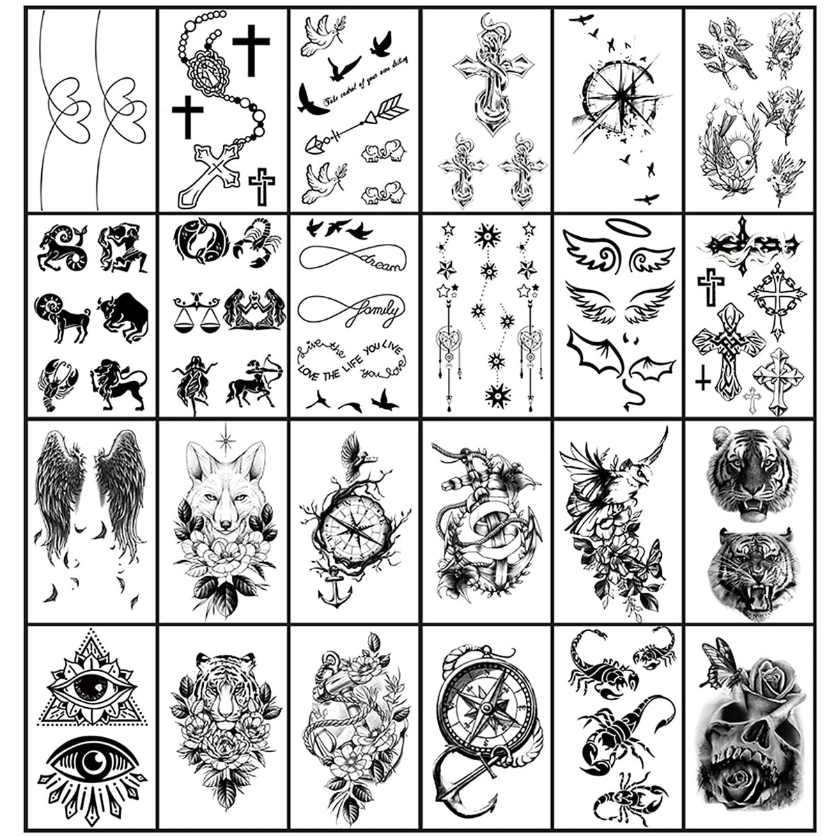 Yazhiji medium-sized sheets arranged to show varied chest and arm options