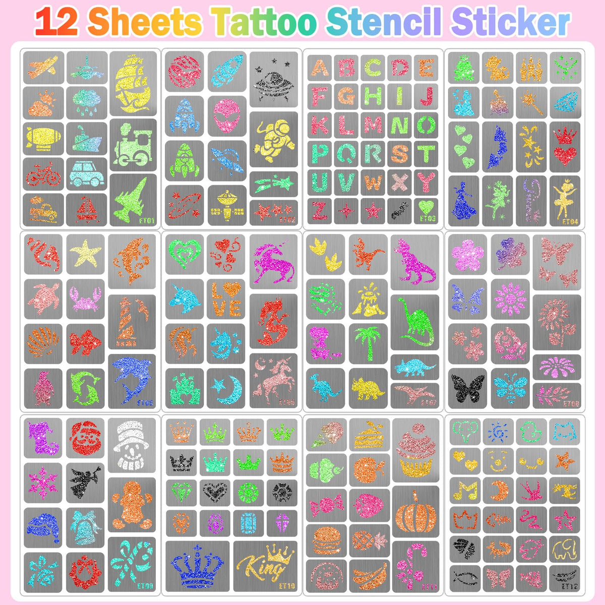 Yazhiji stencil applied on child's cheek demonstrating easy use