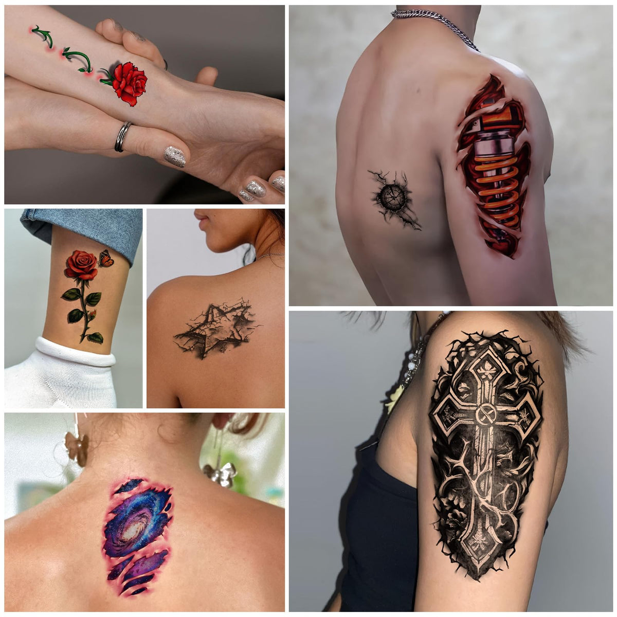 Yazhiji tattoo on wet skin proving waterproof adhesion and lasting wear during activities