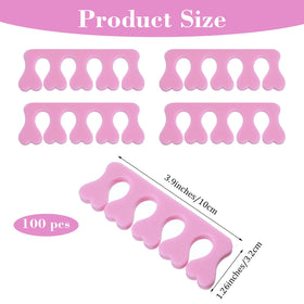YBEATY single heart toe separator close-up showing soft foam comfort