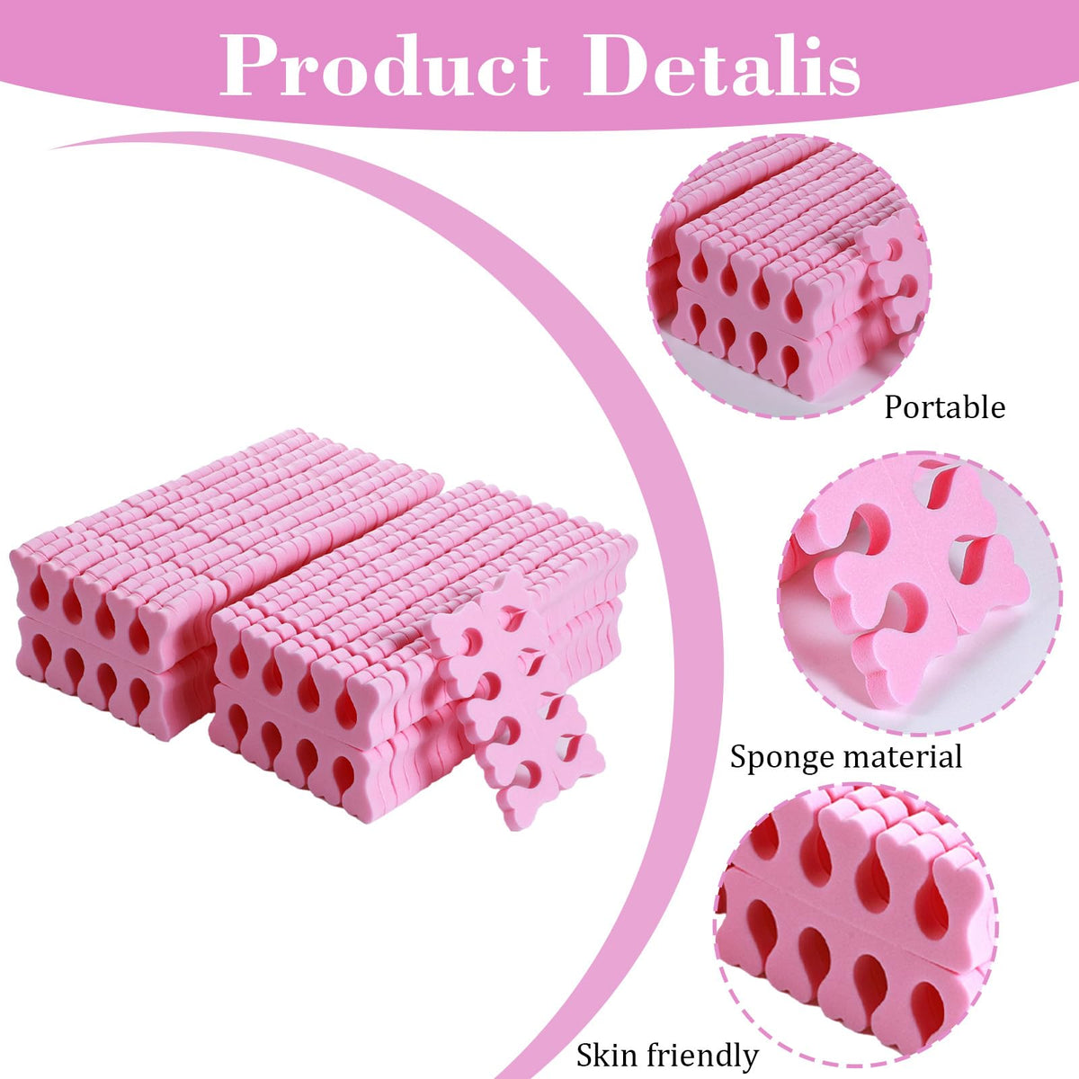 YBEATY sponge texture detail highlighting high-density foam durability