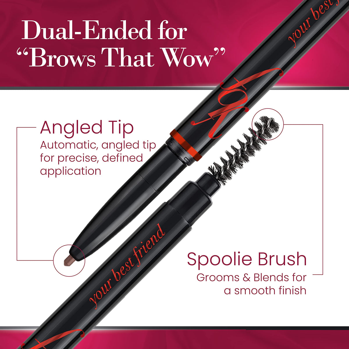 ybf spoolie detail bristles showing blending brush that grooms and softens brows
