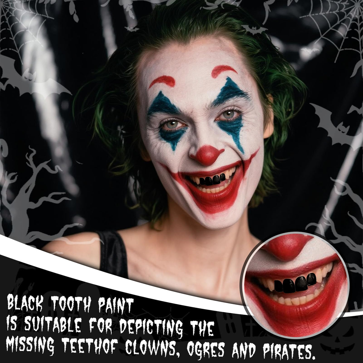 YBUETE applicator brush detail for precise tooth painting benefit
