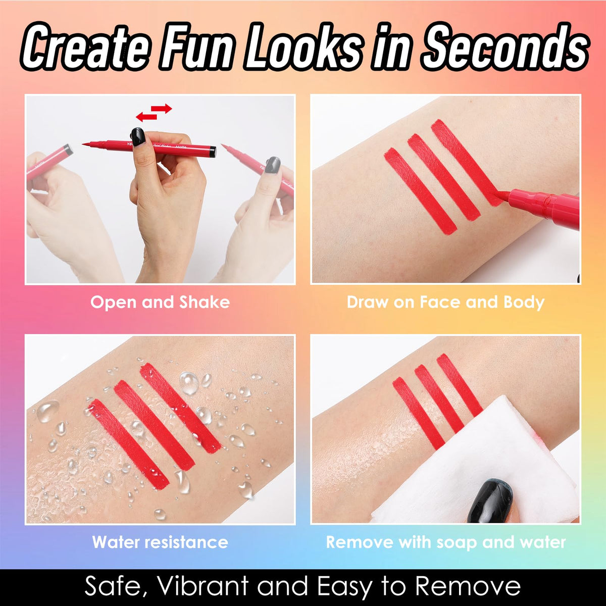 YBUETE festival face art lifestyle photo highlighting bold event-ready look