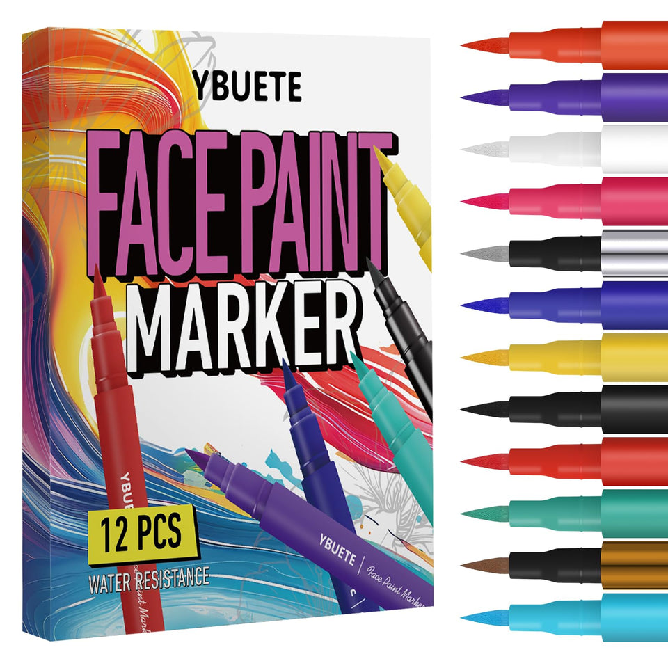 YBUETE front packaging showing full 12-color set and benefits