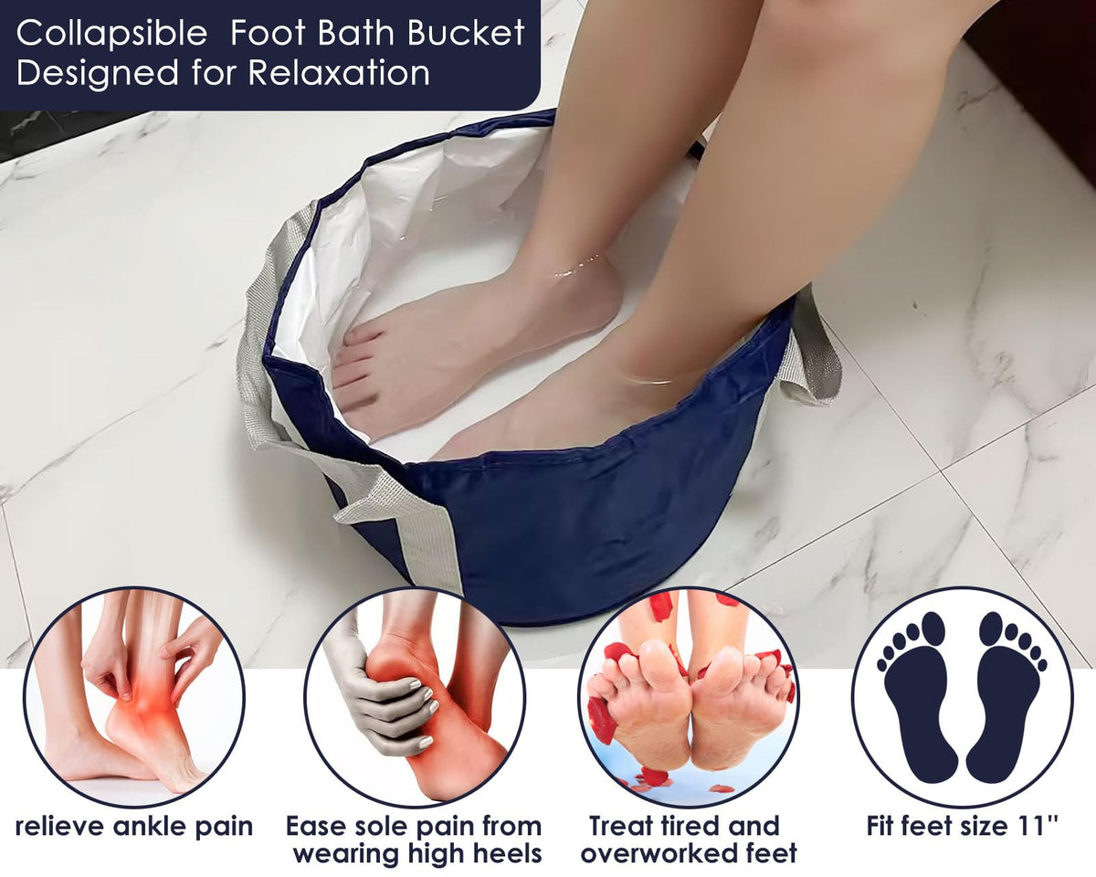 YCConcept folded tub flat in storage bag for compact travel convenience