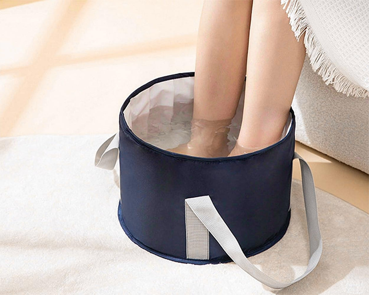 YCConcept basin beside a shoe showing scale and roomy fit advantage