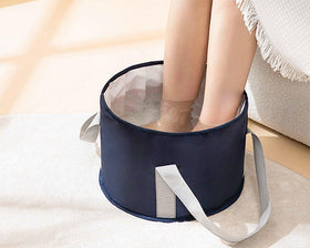 YCConcept basin beside a shoe showing scale and roomy fit advantage