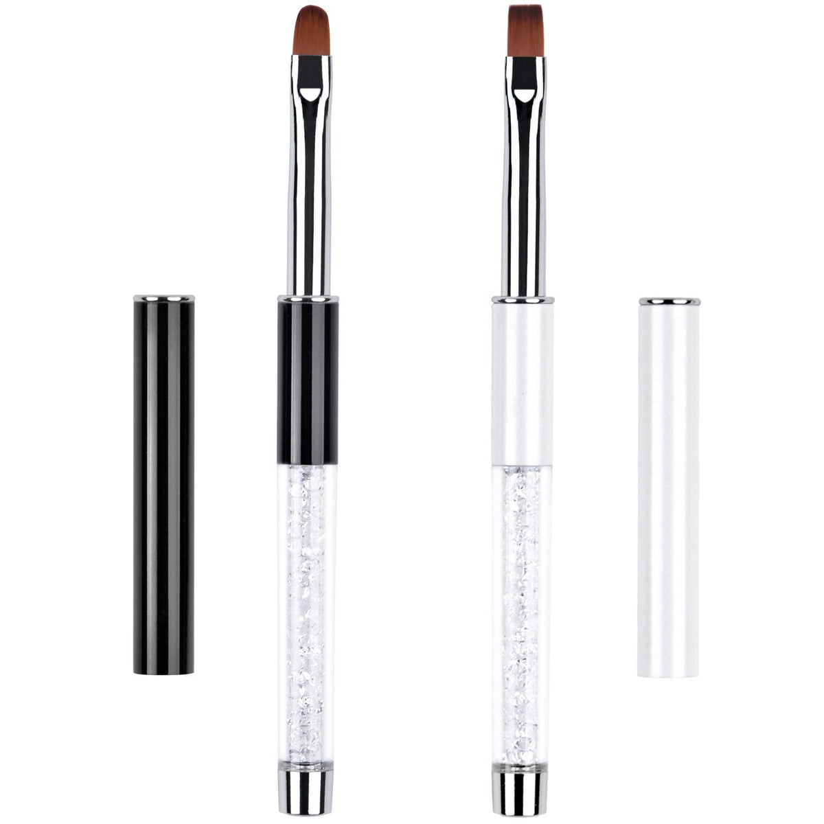 Ycyan front view of both brushes showing product and packaging, professional appeal