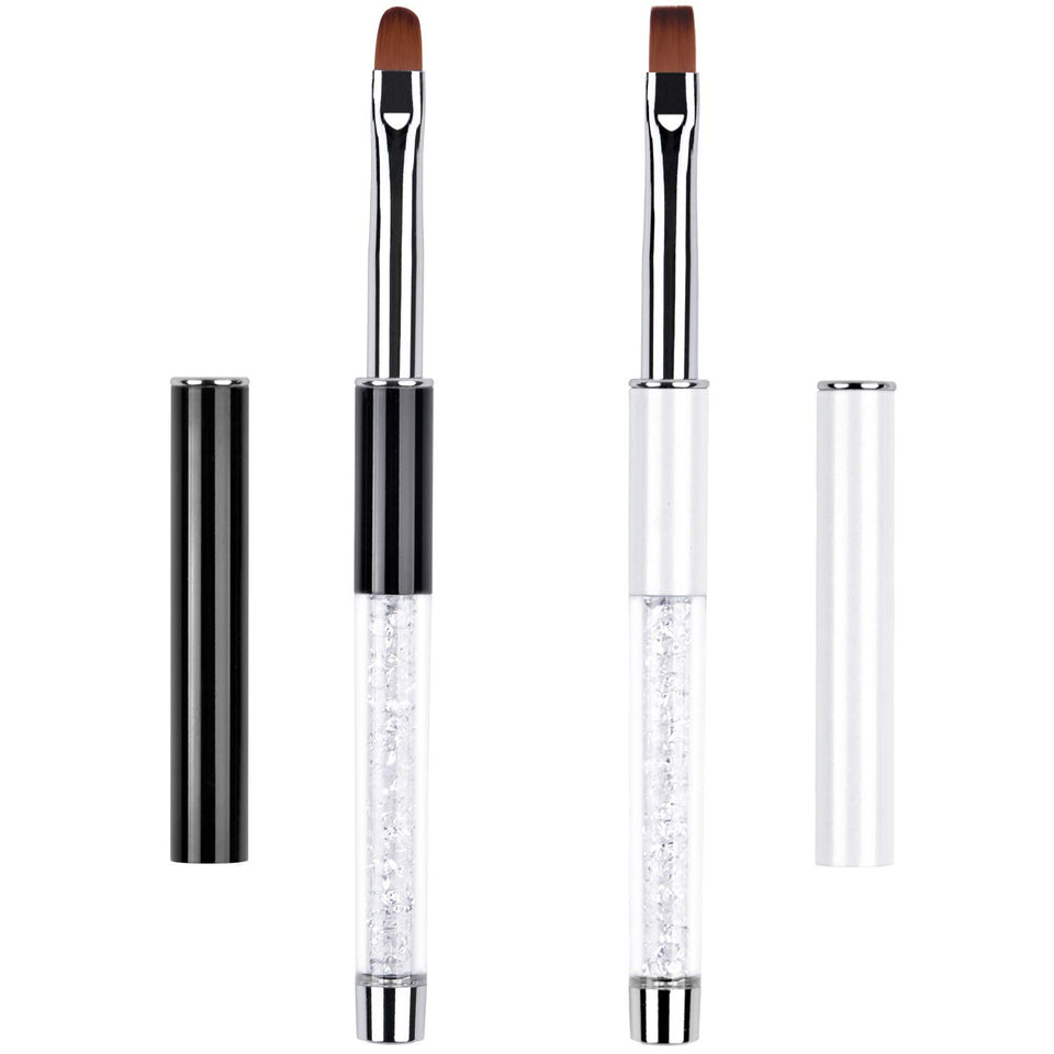 Ycyan front view of both brushes showing product and packaging, professional appeal