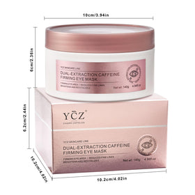 Ycz conceptual before-and-after showing reduced puffiness and smoother under-eye area