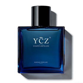 Ycz bottle front view showing sleek navy design and easy daily use