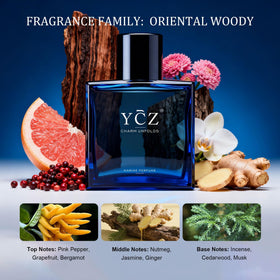 Ycz navy box packaging displayed for gifting and premium presentation