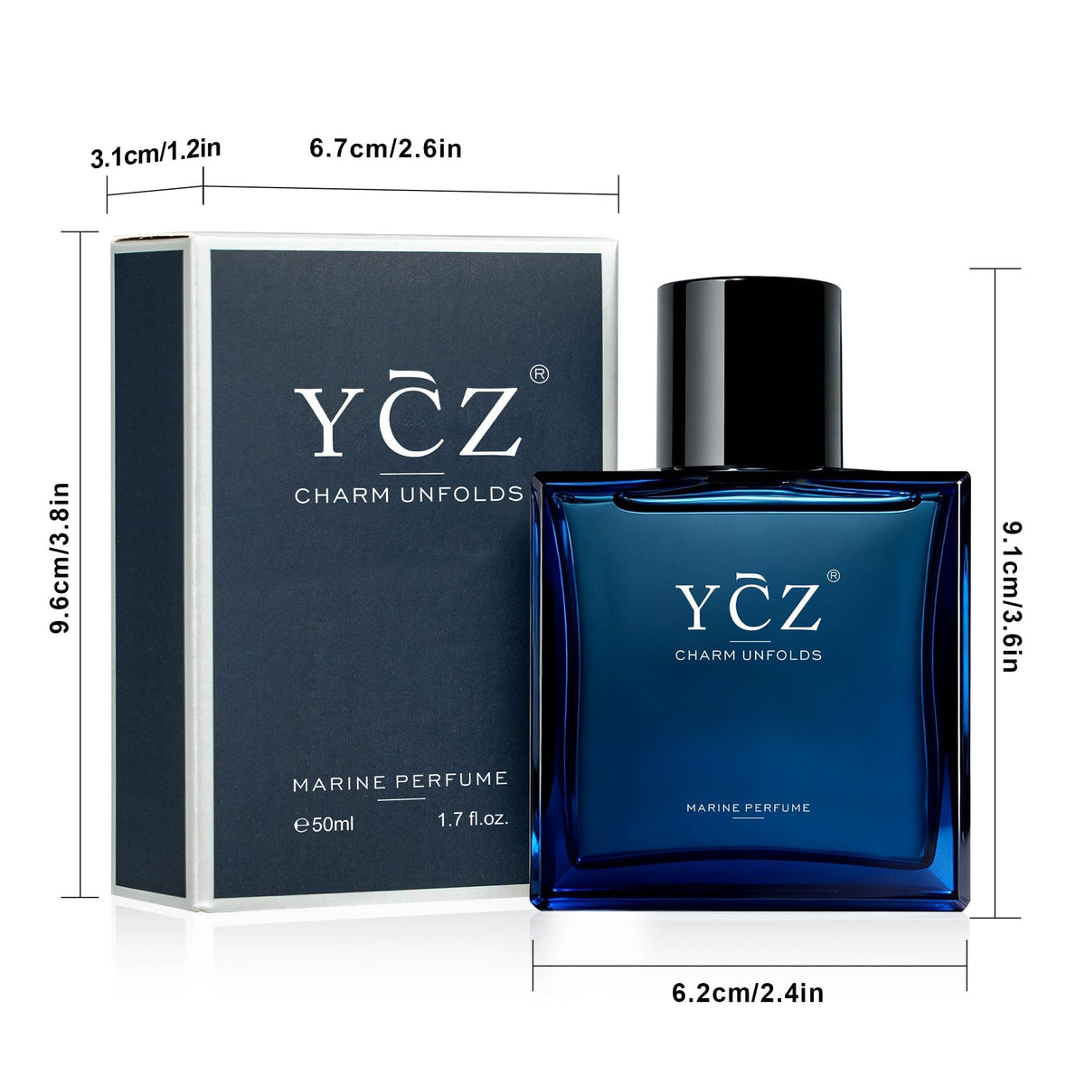 Ycz in travel pouch ready for trips and secure on-the-go fragrance