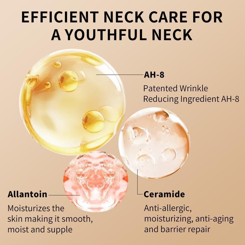 Ycz chest application lifestyle shot, hydrating and smoothing décolletage benefit