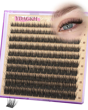 YDAGKH front packaging showing short lash clusters and benefits