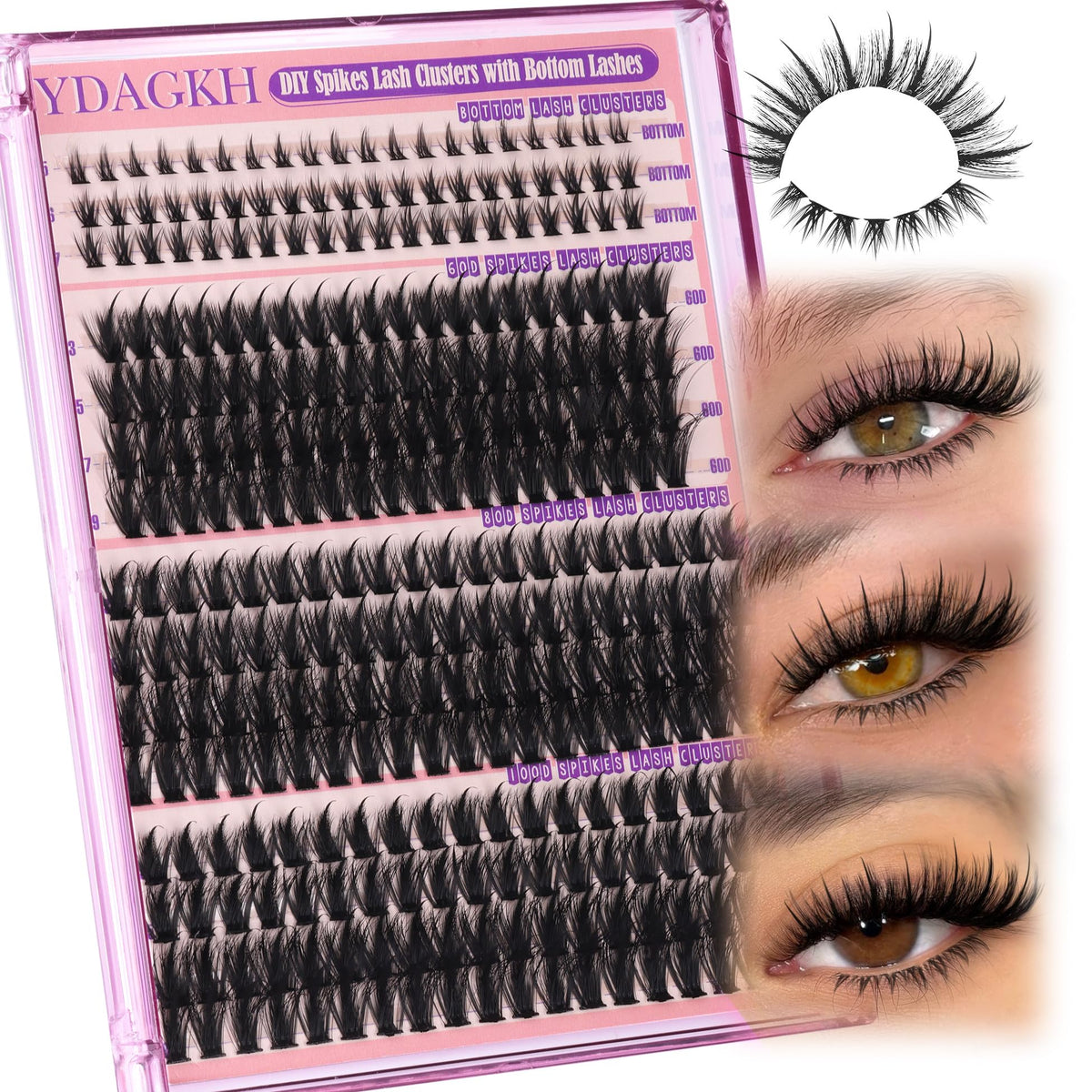 YDAGKH lifestyle look at night out showcasing bold, fluttery eye impact