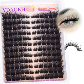 YDAGKH lifestyle image of woman wearing fox-eye clusters for lifted look