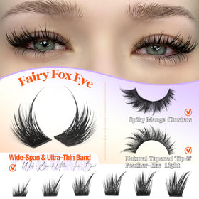 YDAGKH manga spike style close-up for dramatic, graphic eyelash definition