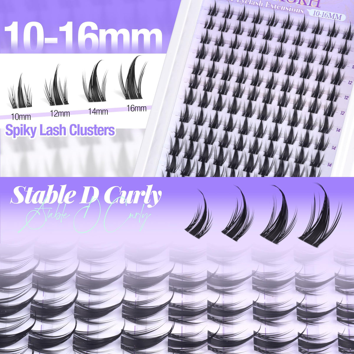 YDAGKH mixed 10–16mm cluster lengths for layered volume and depth