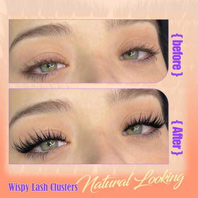 YDAGKH spiky cluster detail highlighting feathery edges for defined lash lines