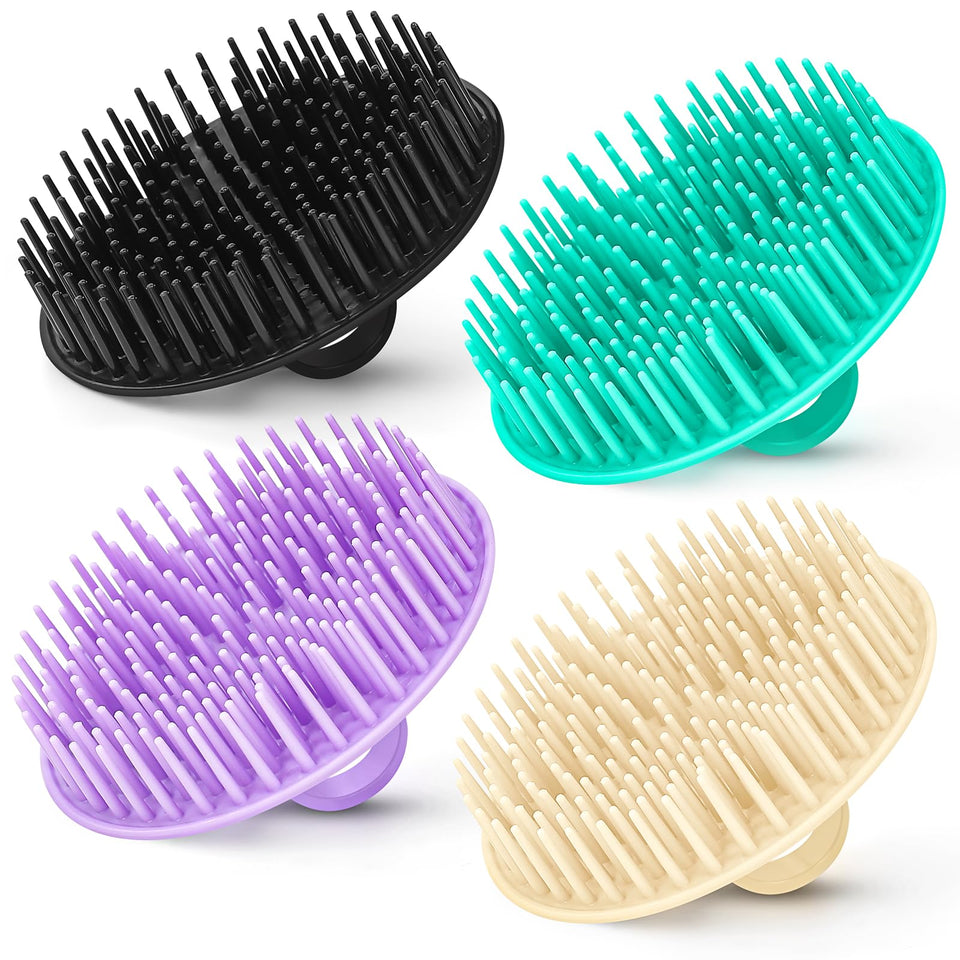 YEALIFE front view of 4-pack brushes showing compact travel-ready set and convenience