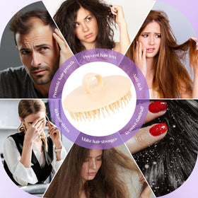 YEALIFE brush in shower use distributing shampoo and improving scalp contact