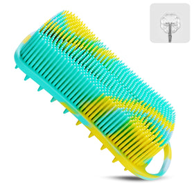 YEALIFE closeup of 22mm long silicone bristles for deeper pore cleansing