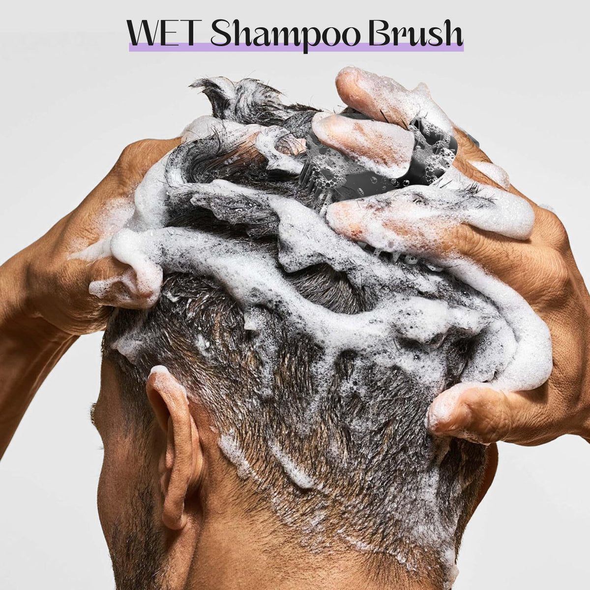 YEALIFE brush bathing a dog to remove loose hair and soothe skin