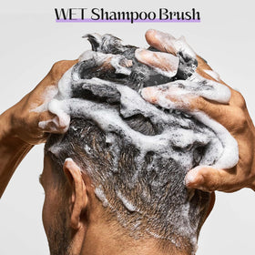 YEALIFE brush bathing a dog to remove loose hair and soothe skin